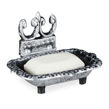 Relaxdays Soap Dish, Cast Iron