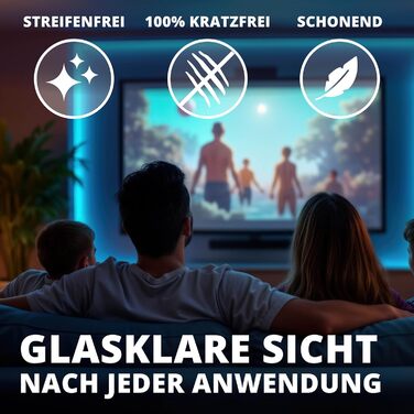 Набір для чищення екранів LICARGO 300 мл: без розводів, з мікрофіброю - для TV, моніторів, ноутбуків, планшетів та телефонів (входить: очищувач екрану + очищувач салону + 6 серветок)
