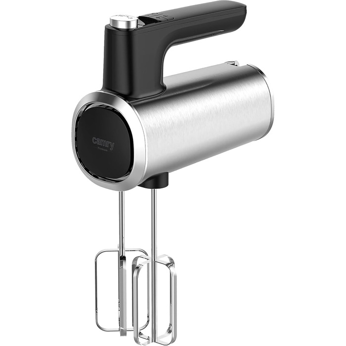 Міксер ручний CAMRY 900W з аксесуарами: 5 швидкостей, Turbo, 3 насадки (крюк, вінчик, вінчик)