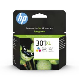 Оригінальний кольоровий картридж HP 301XL підвищеної ємності для принтера