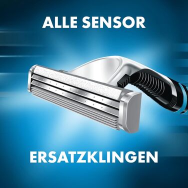 Смінні леза для чоловічих бритв Gillette Sensor Excel, 10 шт