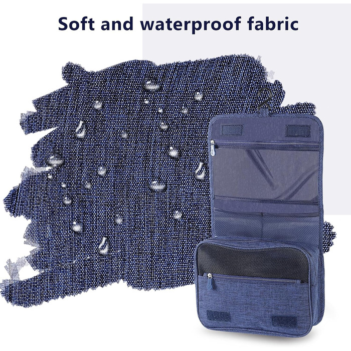 AiQInu Сумка для туалетних речей з гачком, унісекс, складана, для подорожей, турквезева