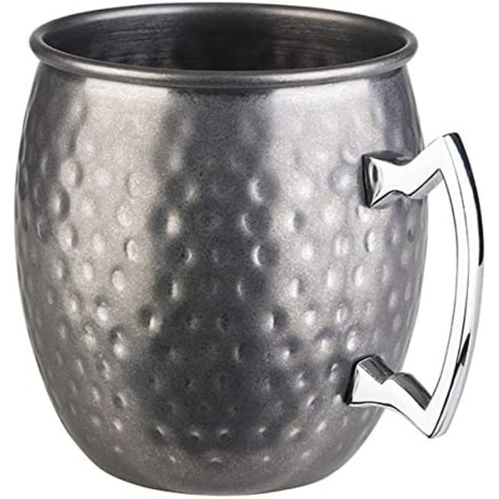 Набір для коктейлів Buddy's Bar Moscow Mule: 2 мідні келихи 500 мл, барна ложка 27 см, джигер 5 cl, чорна преса для лайма, подарункова упаковка, харчова нержавіюча сталь, 4 предмети