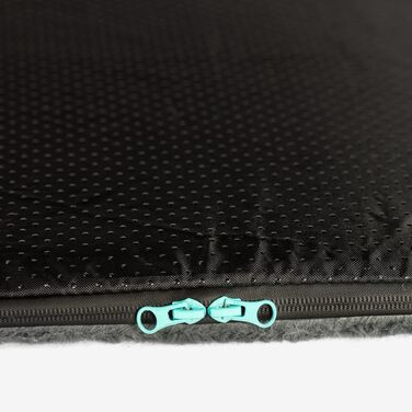 Килимок для собак у подорож: самонадувний килимок, м'який водовідштовхувальний чохол, сумка для перенесення, можна прати в пральній машині, знімний чохол, 100x70x3,5 см, 1080 г, сірий/блакитний