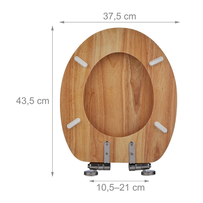 Relaxdays Toilet Seat with Soft-Close Mechanism