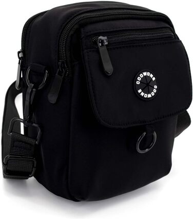 Сумка для собак COOWONE Leckerli-Tasche, чорна, водонепроникна, з тримачем для відходів, регульований плечовий ремінь, для дресирування, прогулянок