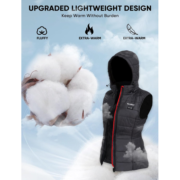 Обогреваемый жилет для женщин и мужчин с аккумулятором 16000mAh - теплая жилетка з підігрівом (XL)