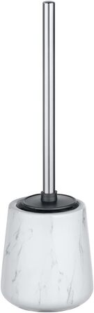 Набір для туалету WENKO Adrada: тримач для щітки та щітка з силікону, кераміка, білий