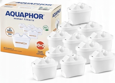 Смінні фільтрувальні картриджі для глечика Aquaphor Maxfor+ H, 12 шт.
