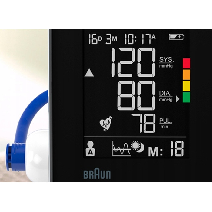 Тонометр на плече Braun ExactFit 3 BUA6150 з функцією визначення аритмії та чохлом