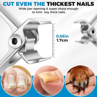 Ножиці для нігтів для людей похилого віку з товстими нігтями, кутовий насаджувач, широкі ножиці для великих пальців ніг, гострі ножиці для нігтів, чоловічі/жіночі ножиці для нігтів (прямі та широкі ножиці для великих пальців ніг)