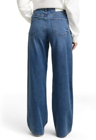 Джинси жіночі Tom Tailor TTMADINA широкі, Mid Stone Wash, 30W/30L, денім