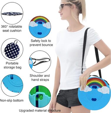 Складний туристичний стілець Alevmoom, телескопічний, для кемпінгу, риболовлі, BBQ, 600lbs, колір: зелений (хмара)