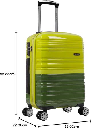 Чемодан Rockland Melbourne Hardside розкладний, спінне колесо, 2 шт. (20'/28'), 2TONEGREEN