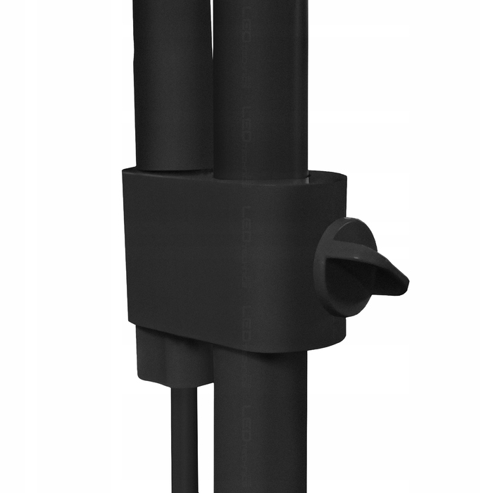 Підлогова LED-лампа LEDTechnics, чорна, 2x E27, 20 Вт, регульована, 170 см