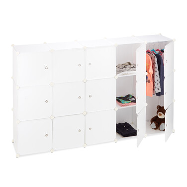 Relaxdays Clothes Rack Storage System 11 Compartments