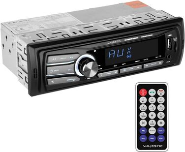Автомобільна аудіосистема Majestic SA 400 BT USB AX з Bluetooth, MP3/WMA, USB/Micro SD, пульт ДУ, 100 Вт (25 Вт x 4), чорна