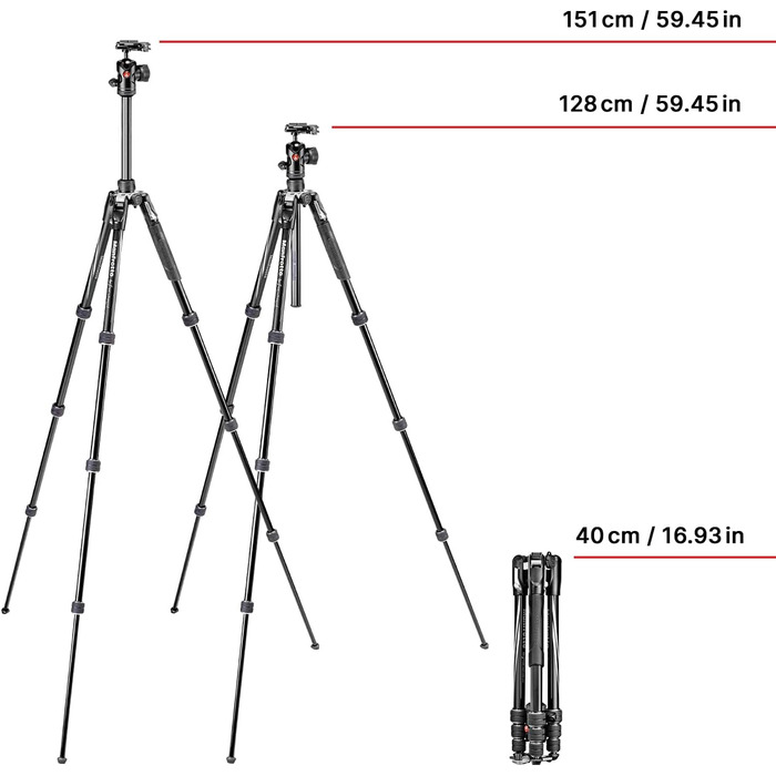 Штатив Manfrotto Befree Advanced з Twist-закриттям: легкий, для DSLR, беззеркальних камер та фотоапарата