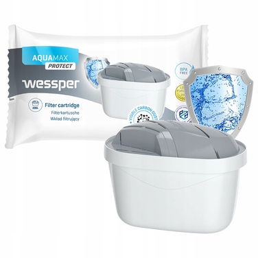 Набір з 10 фільтрувальних картриджів WESSPER AquaMax Protect для жорсткої води