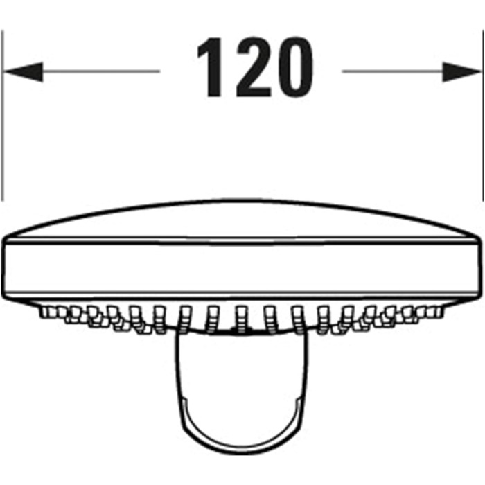 Душова лійка Duravit Universal з 3 режимами (Rain, Intense, Soft), ручна душова насадка Ø 110 мм, економія води MinusFlow, легко чиститься, чорний матовий колір