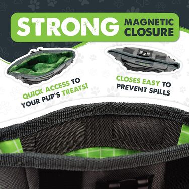 Сумка для ласощів Mighty Paw для собак 2.0 | Фідер-сумка для тренування собак - Сумка для ласощів для собак - Сумка для ласощів для тварин з ремінцем, Hands-Free - Магнітна застібка (Помаранчевий/Сірий)