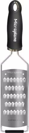 Microplane Fine Julienne Kitchen Grater for Carrot, Zucchini, Potato, Apple, Beet, and Radish in Black with Stainless Steel Blades - Made in USA