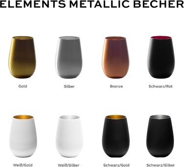 Stölzle Lausitz Glasses 465ml | Drinking Glasses 6-Piece Set | Dishwasher-Safe Drinking Glass Set | Shatterproof | Universal Glasses as Water Glasses, Juice Glasses, Whiskey Glasses | Black Bronze