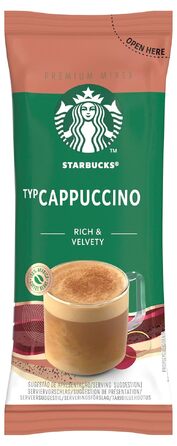 Розчинна кава Starbucks Premium Medium Roast, 100% арабіка, м'який та збалансований смак, 50 стіків по 2.3г
