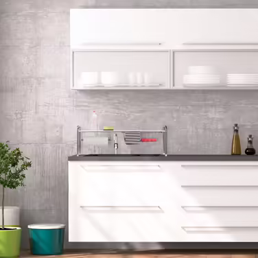 Полиця для раковини Relaxdays з тримачем для кухонного рулону