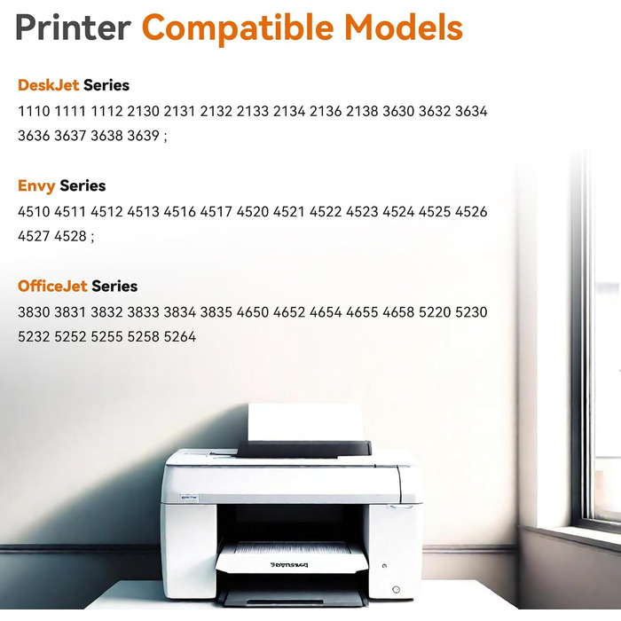 Комплект картриджів 302 XL для принтерів HP Envy 4520, 4522, 4525, 4527, Officejet 3830, 3831, 4650, 5230, DeskJet 1110, 2130, 3630, 3636, 3639 (чорний, кольоровий)