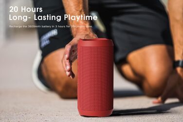 EDUPLINK Портативна Bluetooth колонка водонепроникна IPX7 бездротова (Зелена)