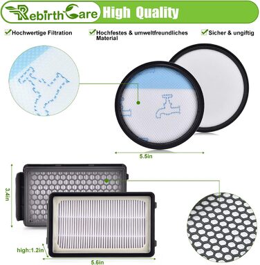 Фільтри HEPA для пилососів Rowenta Compact Power Cyclonic Force (ZR005901) - набір 3 шт.