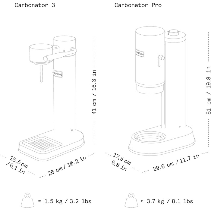 Aarke Carbonator 3 – Содовий апарат з нержавіючої сталі, матово-чорний, 2x PET-пляшки 1л, для газування води, сумісний з CO2 60л (Бордовий)