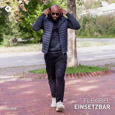 Чоловіча гірська жилетка Höhenhorn Dolden Hybrid - спортивна степна куртка, темно-синього кольору