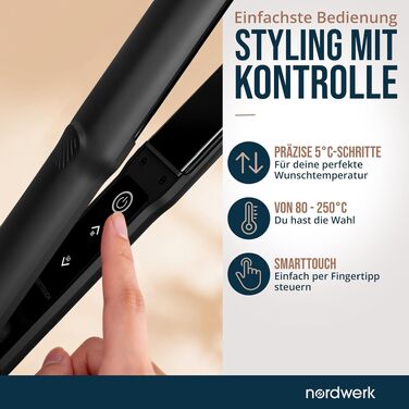 Випрямляч для волосся 2-в-1 SafeGlide Touch з захистом від пересікання та вирвування волосся
