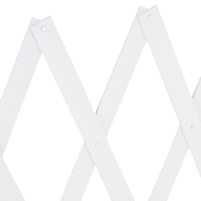 Захисне ворота для собак Relaxdays, висувне до 108,5 см, бамбук, для захисту сходів та дверей, біле