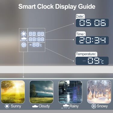 Дзеркало для ванної кімнати S'bagno з підсвічуванням 100x70 см, LED, з полицею, протитуманне покриття, регулювання кольору (3000K/4000K/6500K), диммування, HD-загартоване скло, IP44, горизонтальне/вертикальне встановлення, Bluetooth, годинник