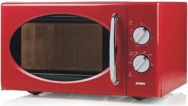 Мікрохвильова піч DOMO DO3125 Retro, 25L, 900W, білий (червоний)