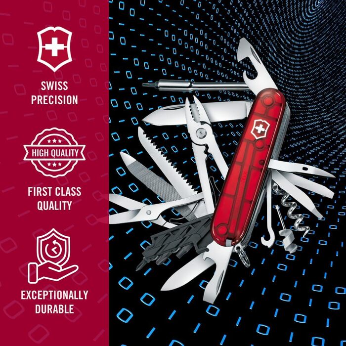 Швейцарський ніж Victorinox CyberTool L – мультитул з 39 функцій, ніж та міні-викрутка 1.5 мм