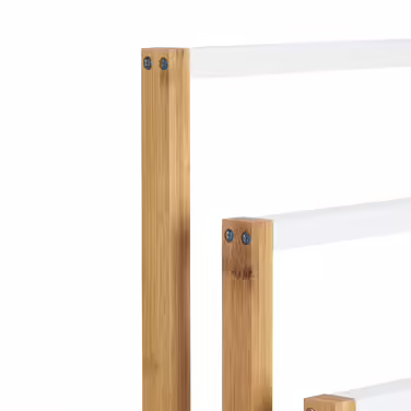 Relaxdays Bamboo Towel Rack 3-Tier