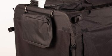 Кія для собак, вольєр для собак, переноска для собак, клітка для собак, бокс для собак 122x79x99 см (чорний)