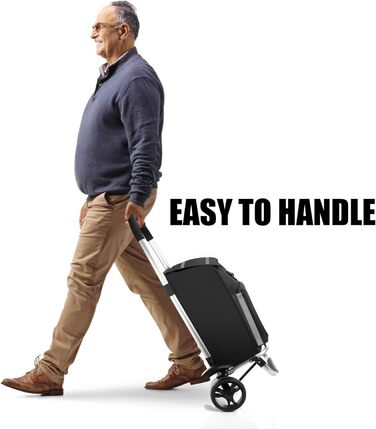 Складаний візок BigDean з відділенням для охолодження - також як візок-тележка - великі колеса