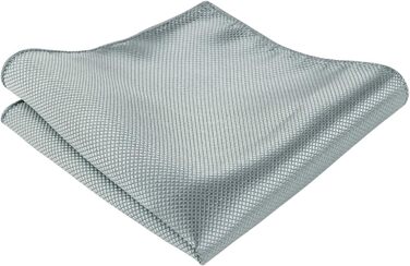 Набір аксесуарів для чоловіків Alizeal: краватка-метелик, запонки та хустинка (світло-сірий)