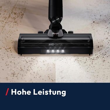 Бездротовий пилосос Hoover HF1 Plus з Anti-Hair Wrap, паркуванням та LED-підсвічуванням, HEPA 6-фільтр, 45 хв роботи, ідеальний для алергіків