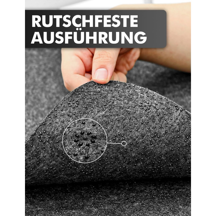 Підкладка для столу з фетру, 100x40 см, антиковзаюча, захист для офісу та дому (темно-сірий)