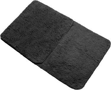 Brandsseller Bath Mat Set - 2 Piece Set (50x80cm & 45x50cm) - Green & Black