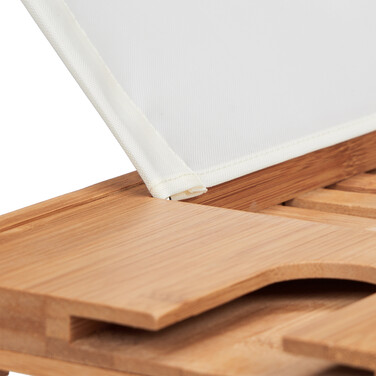 Relaxdays Bathtub Shelf with White Book Holder