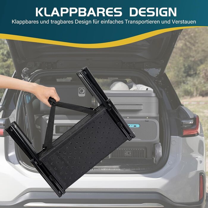 Сходинка для собак OUUTMEE 4-ступінчаста, складана, для автомобілів та SUV, до 80 кг