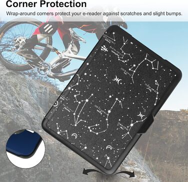 Чохол для Kindle 6 (11-те покоління, 2024/2021) HGWALP, Folio, PU шкіра, Auto Sleep/Wake, захист