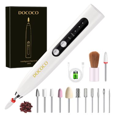 Електричний фрезер для нігтів 15 в 1: професійний набір для манікюру та педикюру, 35000 об/хв, для гелю та акрилу